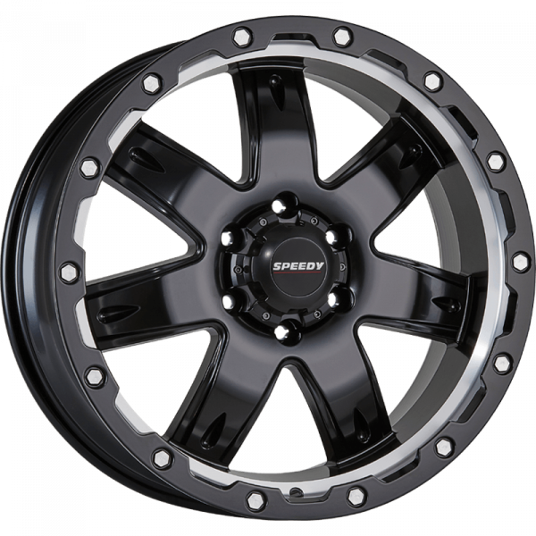 BEDROCK SATIN BLACK/SATIN MACHINED 4 WHEELS AND TYRES ONLY $1300