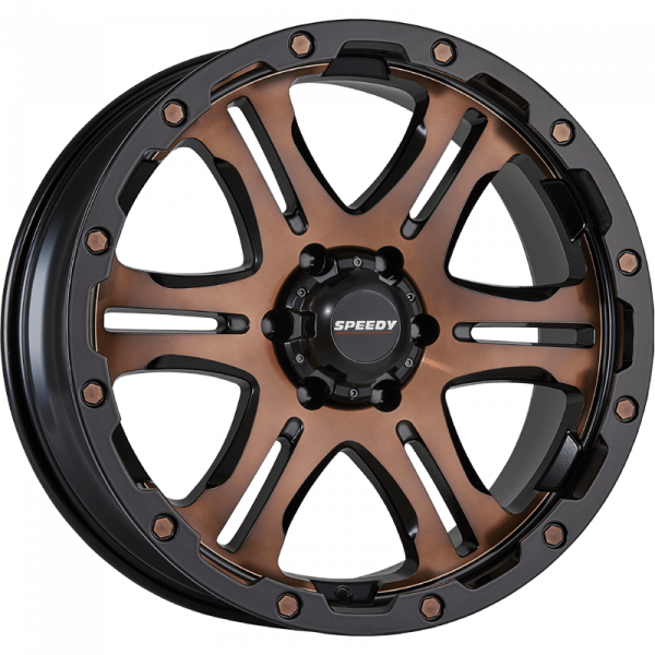 SPEEDY DART WHEELS IN SATIN BLACK/BRONZE WITH TYRES 4 for $1400 FITTED